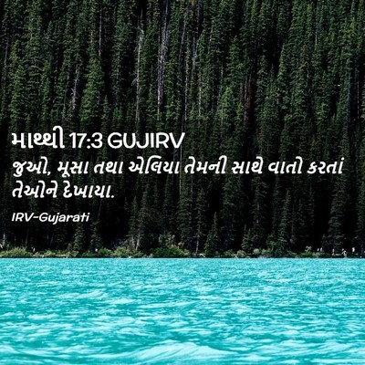 Picture 02 - માથ્થી 17:3 GUJIRV - જુઓ, મૂસા તથા એલિયા - Bible Verse Picture