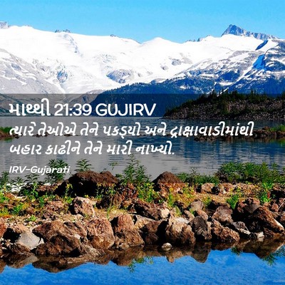 Picture 02 - માથ્થી 21:39 GUJIRV - ત્યારે તેઓએ તેને - Bible Verse Picture