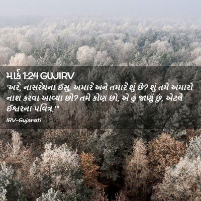 Picture 02 - માર્ક 1:24 GUJIRV - ‘અરે, નાસરેથના ઈસુ, - Bible Verse Picture
