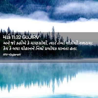 Picture 02 - માર્ક 11:32 GUJIRV - અને જો કહીએ કે - Bible Verse Picture
