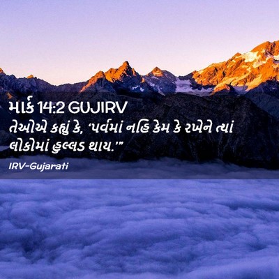 Picture 02 - માર્ક 14:2 GUJIRV - તેઓએ કહ્યું કે, - Bible Verse Picture
