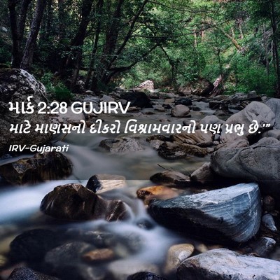 Picture 02 - માર્ક 2:28 GUJIRV - માટે માણસનો દીકરો - Bible Verse Picture