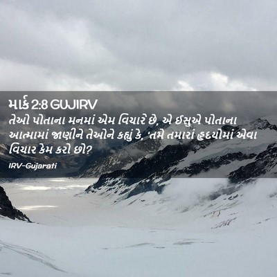 Picture 02 - માર્ક 2:8 GUJIRV - તેઓ પોતાના મનમાં - Bible Verse Picture