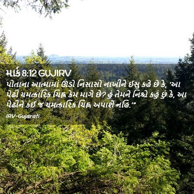 Picture 02 - માર્ક 8:12 GUJIRV - પોતાના આત્મામાં - Bible Verse Picture