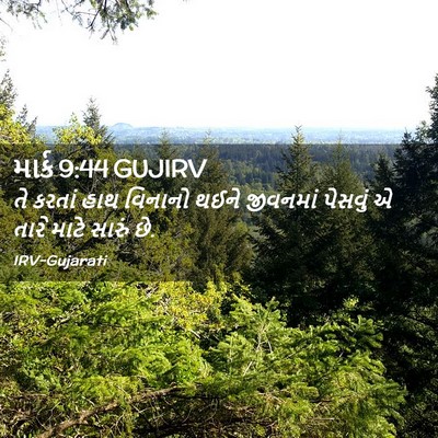 Picture 02 - માર્ક 9:44 GUJIRV - તે કરતાં હાથ - Bible Verse Picture