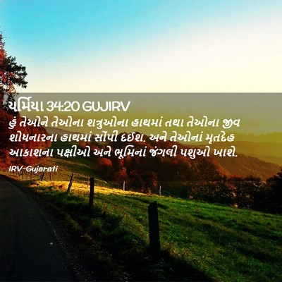Picture 02 - યર્મિયા 34:20 GUJIRV - હું તેઓને તેઓના - Bible Verse Picture
