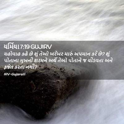 Picture 02 - યર્મિયા 7:19 GUJIRV - યહોવાહ કહે છે શું - Bible Verse Picture
