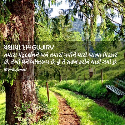 Picture 02 - યશાયા 1:14 GUJIRV - તમારા - Bible Verse Picture
