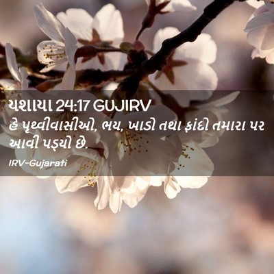Picture 02 - યશાયા 24:17 GUJIRV - હે પૃથ્વીવાસીઓ, ભય, - Bible Verse Picture