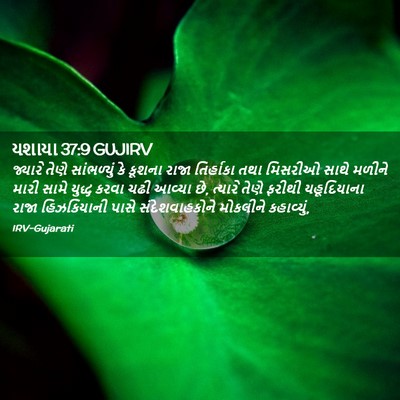 Picture 02 - યશાયા 37:9 GUJIRV - જ્યારે તેણે - Bible Verse Picture