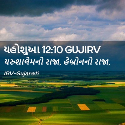 Picture 02 - યહોશુઆ 12:10 GUJIRV - યરુશાલેમનો રાજા, - Bible Verse Picture