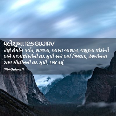 Picture 02 - યહોશુઆ 12:5 GUJIRV - તેણે હેર્મોન - Bible Verse Picture