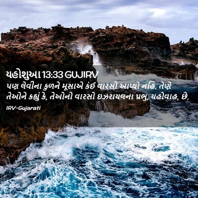 Picture 02 - યહોશુઆ 13:33 GUJIRV - પણ લેવીના કુળને - Bible Verse Picture
