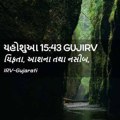 Picture 02 - યહોશુઆ 15:43 GUJIRV - યિફતા, આશના તથા - Bible Verse Picture