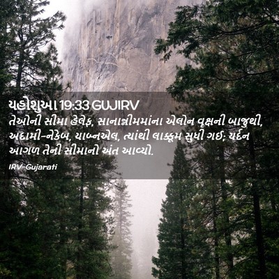 Picture 02 - યહોશુઆ 19:33 GUJIRV - તેઓની સીમા હેલેફ, - Bible Verse Picture
