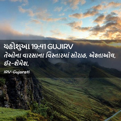 Picture 02 - યહોશુઆ 19:41 GUJIRV - તેઓના વારસાના - Bible Verse Picture
