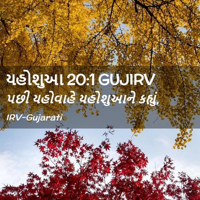 Picture 02 - યહોશુઆ 20:1 GUJIRV - પછી યહોવાહે - Bible Verse Picture