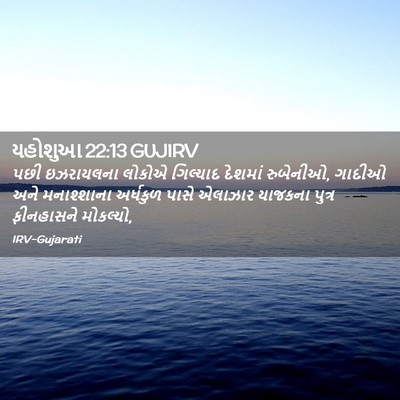 Picture 02 - યહોશુઆ 22:13 GUJIRV - પછી ઇઝરાયલના - Bible Verse Picture