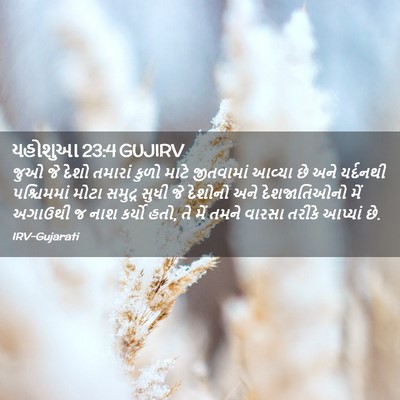 Picture 02 - યહોશુઆ 23:4 GUJIRV - જુઓ જે દેશો તમારાં - Bible Verse Picture