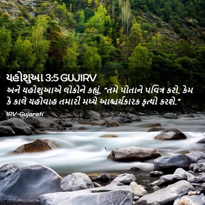 Picture 02 - યહોશુઆ 3:5 GUJIRV - અને યહોશુઆએ - Bible Verse Picture