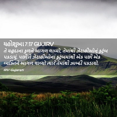 Picture 02 - યહોશુઆ 7:17 GUJIRV - તે યહૂદાના કુળને - Bible Verse Picture