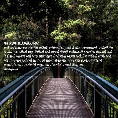 Picture 02 - યહોશુઆ 8:33 GUJIRV - અને સર્વ ઇઝરાયલ, - Bible Verse Picture