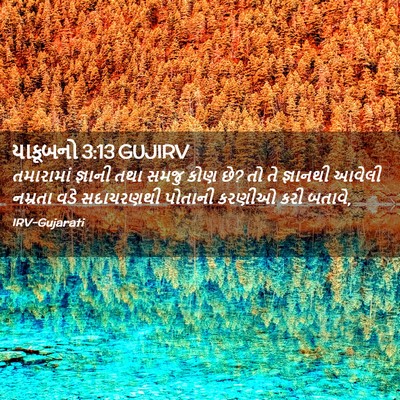Picture 02 - યાકૂબનો 3:13 GUJIRV - તમારામાં જ્ઞાની - Bible Verse Picture