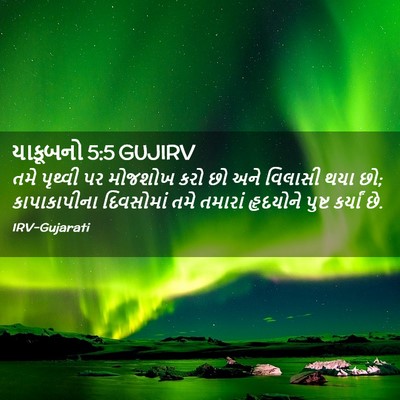 Picture 02 - યાકૂબનો 5:5 GUJIRV - તમે પૃથ્વી પર - Bible Verse Picture