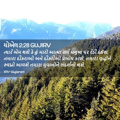 Picture 02 - યોએલ 2:28 GUJIRV - ત્યારે એમ થશે કે - Bible Verse Picture