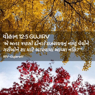 Picture 02 - યોહાન 12:5 GUJIRV - ‘એ અત્તર ત્રણસો - Bible Verse Picture