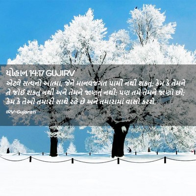 Picture 02 - યોહાન 14:17 GUJIRV - એટલે સત્યનો આત્મા, - Bible Verse Picture