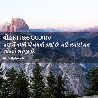 Picture 02 - યોહાન 16:6 GUJIRV - પણ મેં તમને એ વચનો - Bible Verse Picture