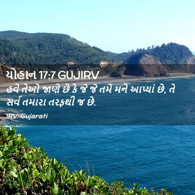 Picture 02 - યોહાન 17:7 GUJIRV - હવે તેઓ જાણે છે કે - Bible Verse Picture