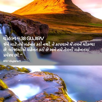 Picture 02 - યોહાન 4:38 GUJIRV - જેને માટે તમે - Bible Verse Picture
