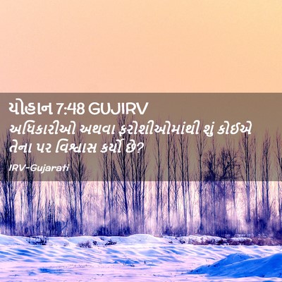 Picture 02 - યોહાન 7:48 GUJIRV - અધિકારીઓ અથવા - Bible Verse Picture