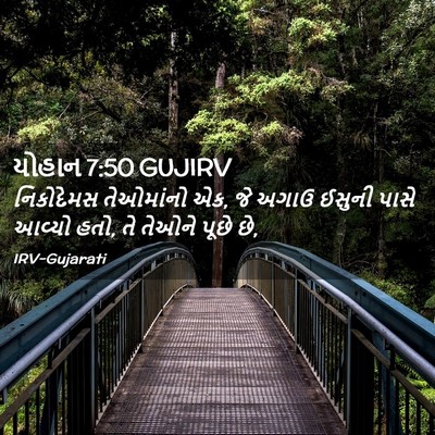 Picture 02 - યોહાન 7:50 GUJIRV - નિકોદેમસ તેઓમાંનો - Bible Verse Picture