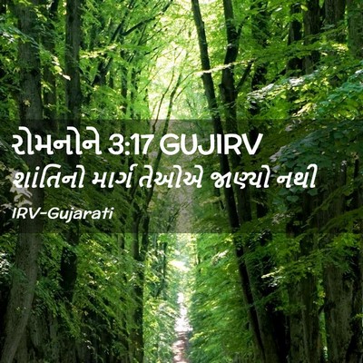 Picture 02 - રોમનોને 3:17 GUJIRV - શાંતિનો માર્ગ - Bible Verse Picture