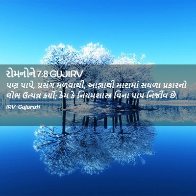 Picture 02 - રોમનોને 7:8 GUJIRV - પણ પાપે, પ્રસંગ - Bible Verse Picture