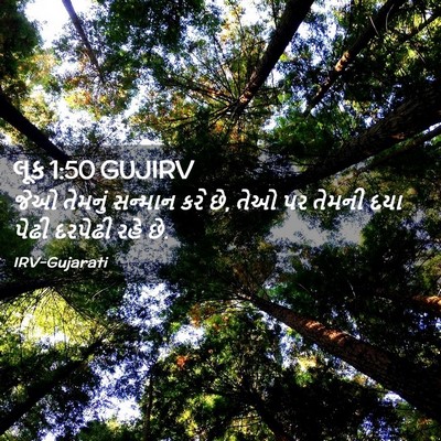 Picture 02 - લૂક 1:50 GUJIRV - જેઓ તેમનું સન્માન - Bible Verse Picture