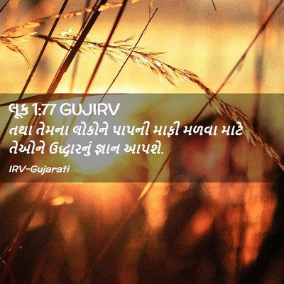 Picture 02 - લૂક 1:77 GUJIRV - તથા તેમના લોકોને - Bible Verse Picture