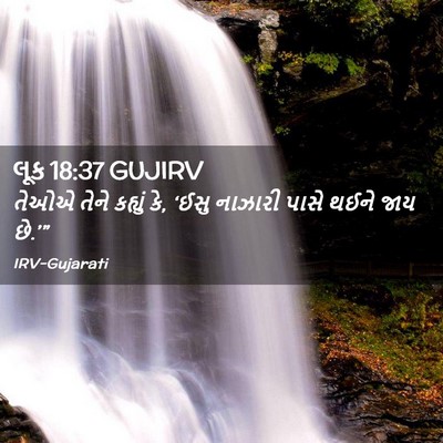 Picture 02 - લૂક 18:37 GUJIRV - તેઓએ તેને કહ્યું - Bible Verse Picture
