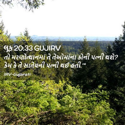 Picture 02 - લૂક 20:33 GUJIRV - તો મરણોત્થાનમાં - Bible Verse Picture