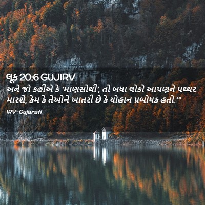 Picture 02 - લૂક 20:6 GUJIRV - અને જો કહીએ કે - Bible Verse Picture