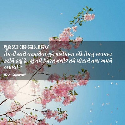 Picture 02 - લૂક 23:39 GUJIRV - તેમની સાથે - Bible Verse Picture