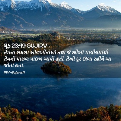 Picture 02 - લૂક 23:49 GUJIRV - તેમના સઘળા - Bible Verse Picture