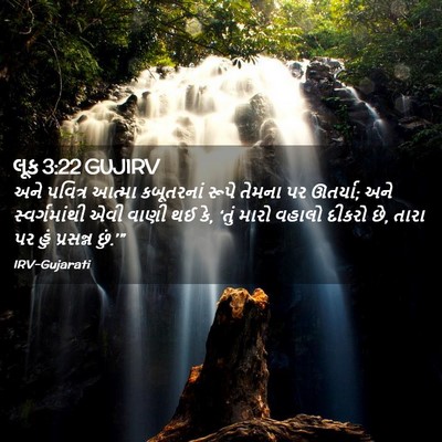 Picture 02 - લૂક 3:22 GUJIRV - અને પવિત્ર આત્મા - Bible Verse Picture