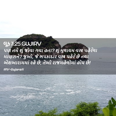 Picture 02 - લૂક 7:25 GUJIRV - પણ તમે શું જોવા ગયા - Bible Verse Picture