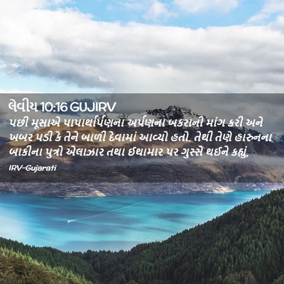 Picture 02 - લેવીય 10:16 GUJIRV - પછી મૂસાએ - Bible Verse Picture