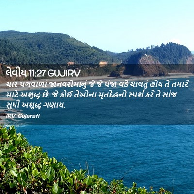 Picture 02 - લેવીય 11:27 GUJIRV - ચાર પગવાળાં - Bible Verse Picture