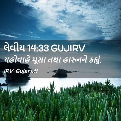 Picture 02 - લેવીય 14:33 GUJIRV - યહોવાહે મૂસા તથા - Bible Verse Picture